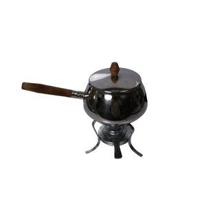 Vintage Fondue Pot Stainless Steel complete set